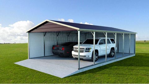 18x31x7 Boxed Eave Carport